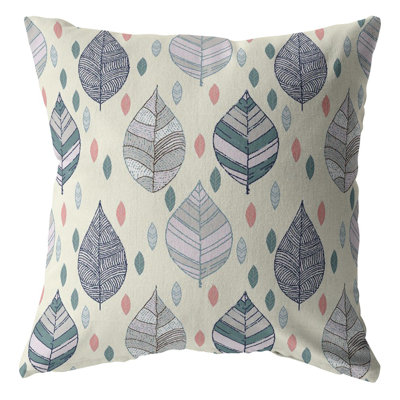 Nature Broadcloth Reversible Throw Pillow