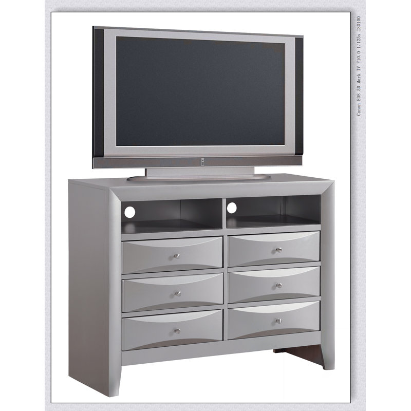 Commode média Marilla G1503-TV2, champagne argenté