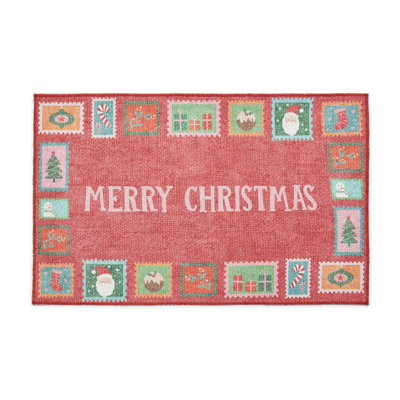 Abstract Flatweave Area Rug