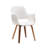 Jawed 18'' H Polyurethane Upholstered Armchair-1139583791