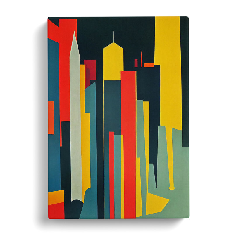 Unique Architecture No.5 Skyscraper - Wrapped Canvas, 60cm H x 40cm W x 3cm D