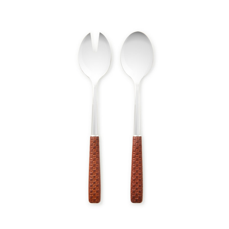 Everyday Salad Serving Set, Brown