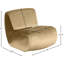 Fauteuil d'appoint en velours Koco-1409356719