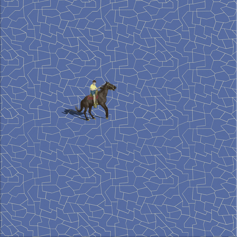 «Johnny on a Pony 2» par Michael Wolk, impression sur toile tendue