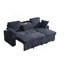 Ensemble de canapé modulaire multi-fonctionnel avec plateau porte-gobelet amovible, chaise de rangement intégrée et dossiers réglables-131519540