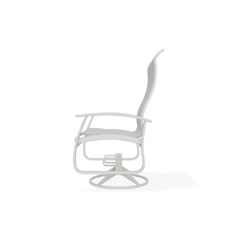 Belle Isle Outdoor Dining Chair, White 6D Sunbrella®, Snow