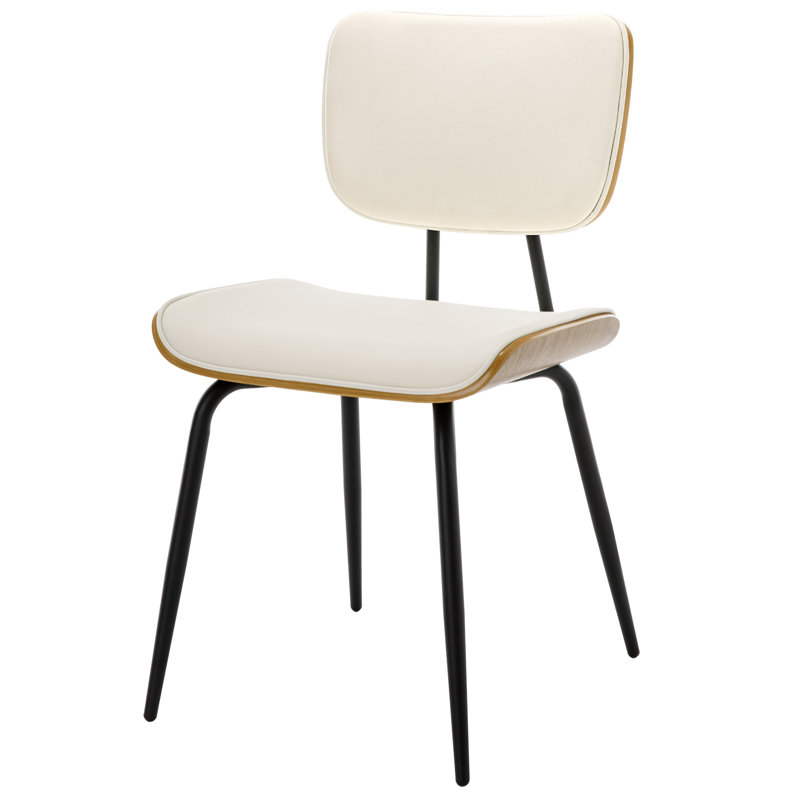 Upholstered Dining Chair, Cream, 4