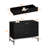 3-Drawer Nightstand With Metal Legs