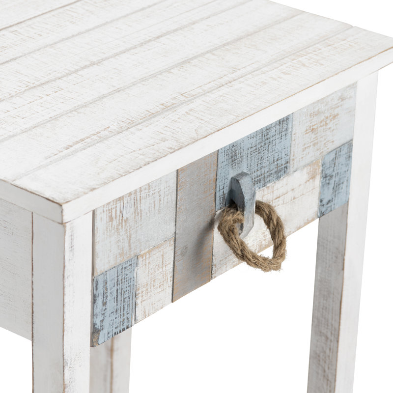 Harrel Solid Wood End Table with Storage