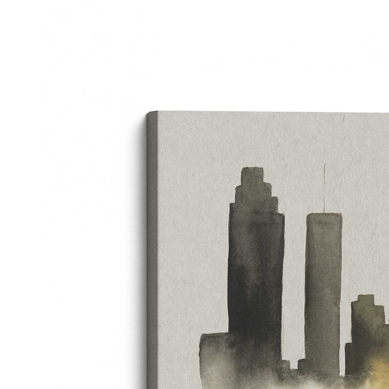 Atlanta Skyline Silhouette, 20.75" H x 30.75" W, Stretched Canvas, Wrapped Canvas