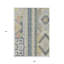 Tapis extérieur lavable beige et doré 9 pi x 12 pi Aztec