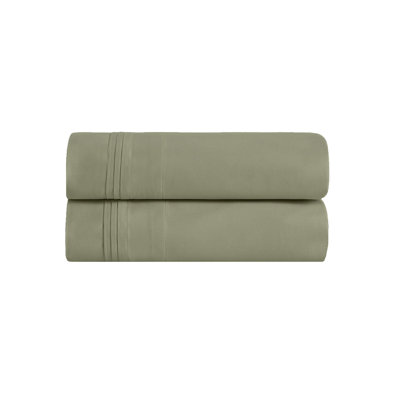 Aldin 650 Thread Count Certified Egyptian Cotton Solid Color Pillowcase Set