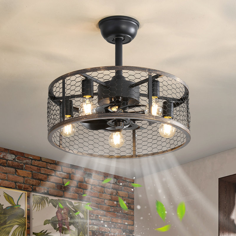 Ventilateur de plafond 19,7 po classique avec éclairage