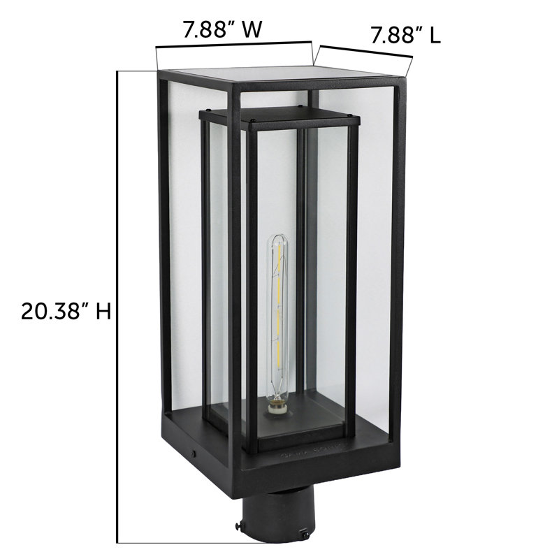 Novaedge Solar Post Light With 3" Fitter