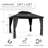 12 Ft. W x 10 Ft. D Double Roof Hardtop Aluminum Patio Gazebo with Netting and Curtains-69288486-69288485