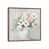 Toile avec cadre en bois brun classique