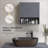 Cabinets, Wall Mounted Bathroom Storage Cabinet with Open & Adjustable Shelves | Farmhouse | MDF-922230314
