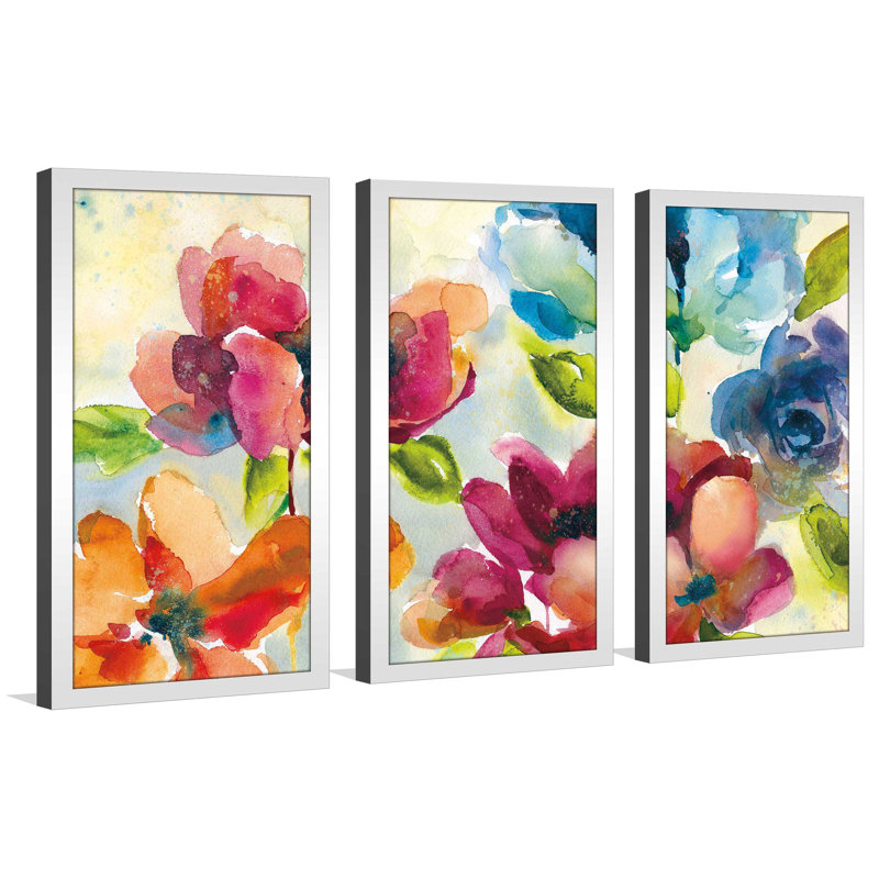 « color my world ii », reproduction de peinture à l’aquarelle à l’impression multi-parties, L 52,5 po x H 33,5 po x P 1 po