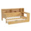 Lit de jour simple en bois avec bureau d'étude et tiroirs de rangement, lit multifonctionnel-594117799