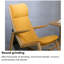 Chaise berçante en bois massif