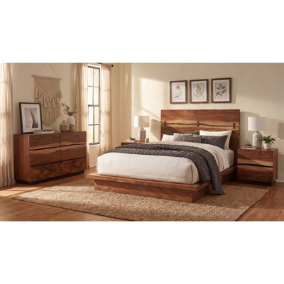 Winston Smokey Walnut Queen 4-piece Bedroom Set