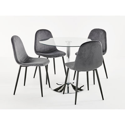 Bobb 4 - Person Dining Set