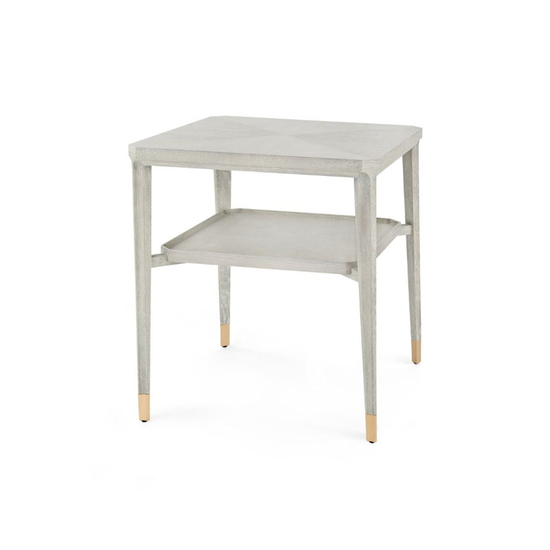 Bertram End Table, Gray