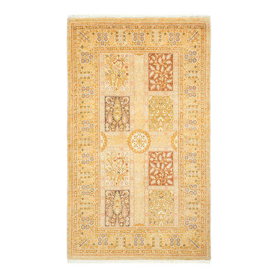 Keenan One-of-a-Kind 3' 1" X 5' 2" 2000s Wool Area Rug in Ivory