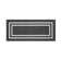 Double Border Machine Tufted Performance Dark Gray/White Rug