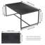 Marble Coffee Table Rectangle Sintered Stone Top Side End Table With Metal Frame-1585449187