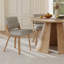 Chaise rembourrée moderne avec structure en bois-225531374