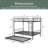 Metal Bunk Bed With Trundle-1200100943
