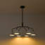 Lustre spoutnik moderne en métal 6 lumières