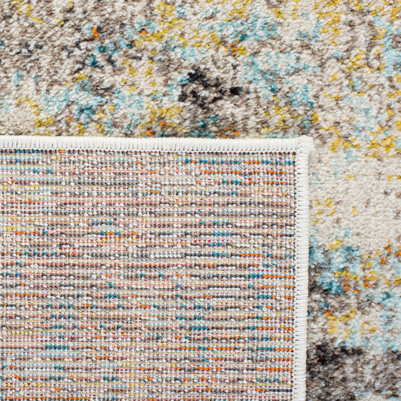 Tapis beige / gris Riccio, Rectangle 5 pi 3 po x 7 pi 6 po