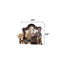 Miroir Faxon noyer foncé