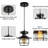 Jadesha 1 - Light Black Single Pendant