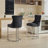 25" Counter Height Bar Stools Set Of 2, Modern Velvet Barstools With Button Back&Rivet Trim Upholstered Kitchen Island Chairs With Sturdy Chromed Metal Base Legs Farmhouse Bar Stools,-758098780