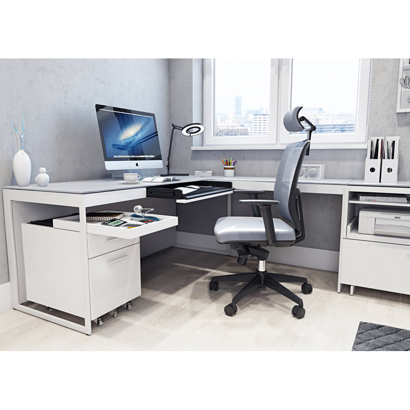 Centro Glass Writing Desk