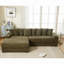 Deux pièces, canapé en L, velours côtelé, méridienne gauche, avec accoudoirs, huit coussins décoratifs, canapé d'angle, facile à assembler-1951128979-1951128976