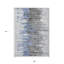 Tapis intérieur lavable abstrait gris et argent 9 pi x 12 pi