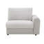 Canapé modulaire inclinable modulaire en sherpa et velours avec console multifonctionnelle