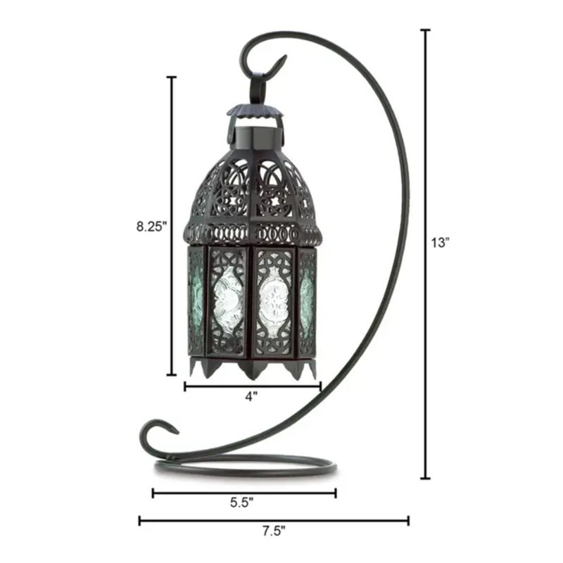 Lanterne de style marocain avec support Clear View