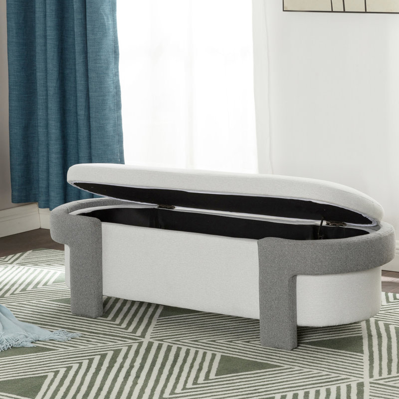Polyvalent en + gris - permet de ranger différents articles pour garder votre espace bien rangé. Banc de 51 po x 20 po x 17 po pour la maison et rangement pratique