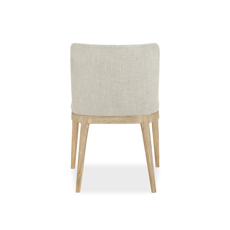 Menlo 19'' H Upholstered Teak Side Chair, Natural