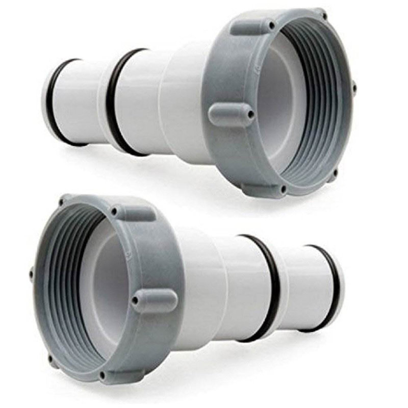Intex Hose Adapter A W/ Collar  For Threaded Connection Pumps (Pair) (3 Pack)