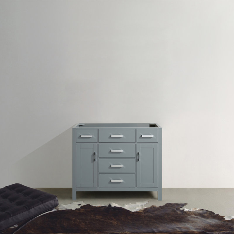 Base de meuble-lavabo simple Petrel, Gris