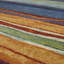 Tapis bleu / orange / vert touffeté à rayures Farranshane-954445781