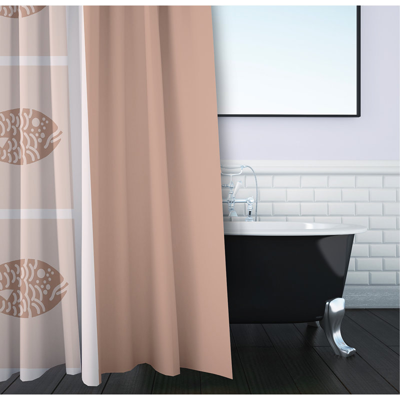Rideau de douche simple, Mauve