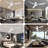 Jacara 52" Flush Mount Ceiling Fan with LED Light & Remote (set of 2)-843229352