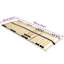 Slatted Bed Base Brown Solid Beech Wood-346878721